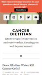 Mobile Screenshot of cancerdietitian.com